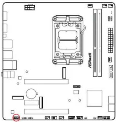 ASROCK B850M-X - Embases et connecteurs de la carte mère - 13