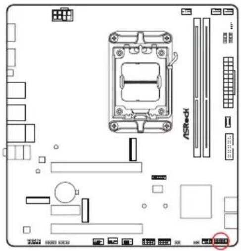 ASROCK B850M-X - Embases et connecteurs de la carte mère - 2