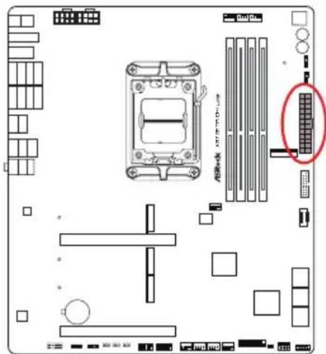 ASROCK X870E Taichi Lite - Angle droit : - 11