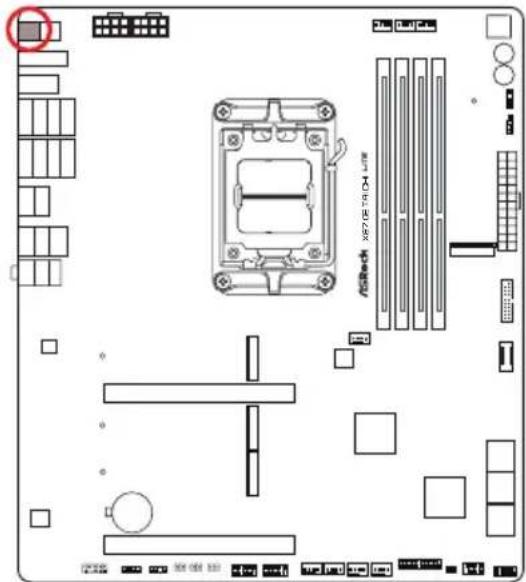 ASROCK X870E Taichi Lite - Angle droit : - 24