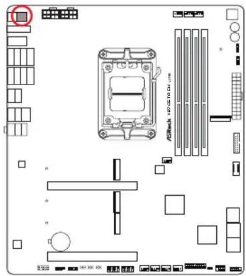 ASROCK X870E Taichi Lite - Angle droit : - 25