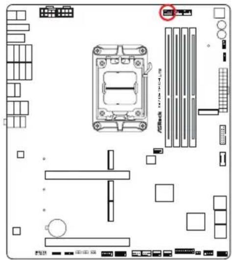 ASROCK X870E Taichi Lite - Angle droit : - 7