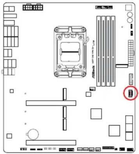 ASROCK X870E Taichi Lite - Angle droit : - 4