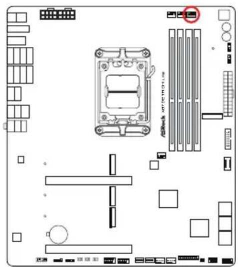 ASROCK X870E Taichi Lite - Angle droit : - 10