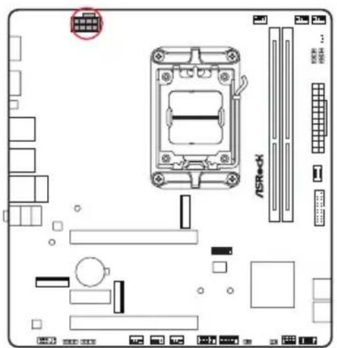 ASROCK B850M-X WiFi - HDLED (LED d'activité du disque dur): - 23