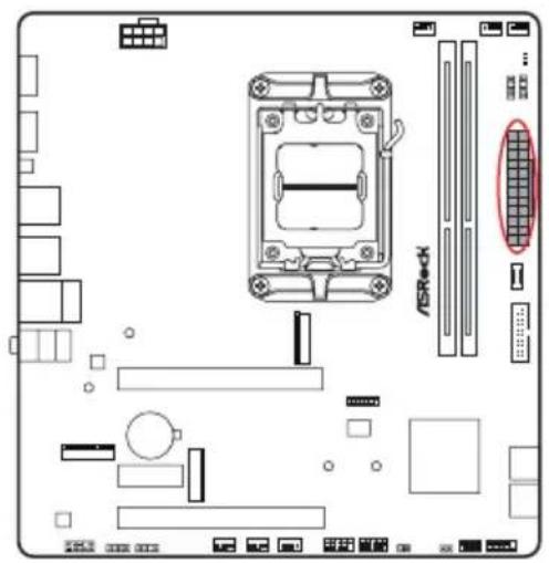 ASROCK B850M-X WiFi - HDLED (LED d'activité du disque dur): - 21