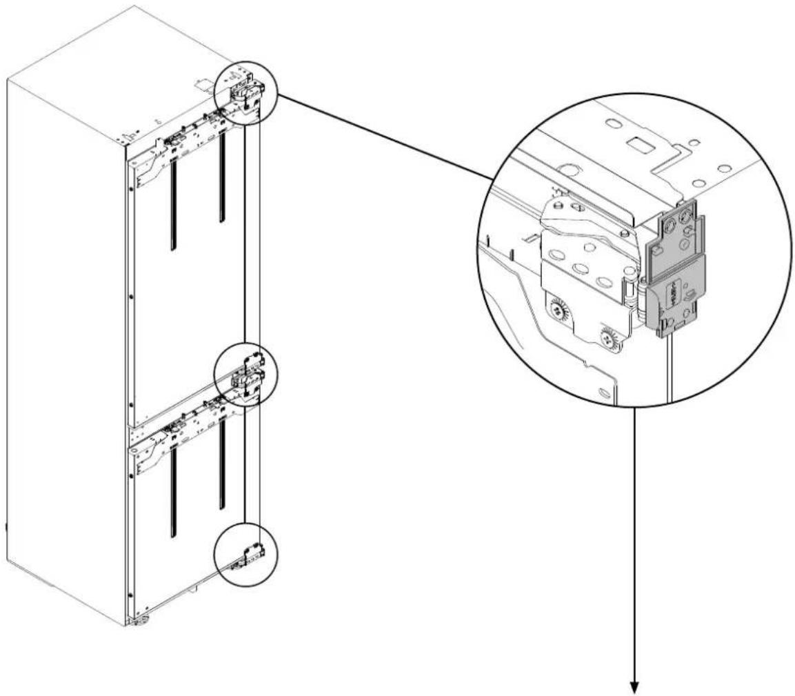 HAIER HBW7519CF - Applicazione dei distanziali sul laterale del frigorifero - 1