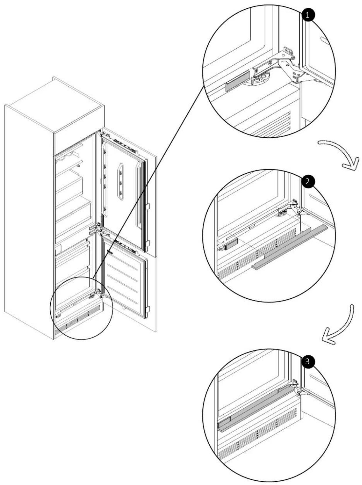 HAIER HBW7519CF - Applicazione delle cover inferiori - 1