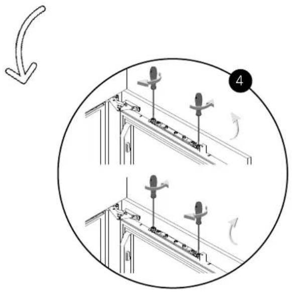 HAIER HBW7519CF - Adjusting the cabinet door - 1