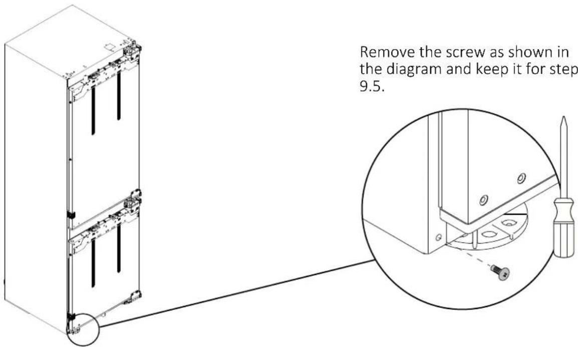 HAIER HBW7519CF - Changing the direction of door opening - 1