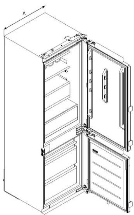 HAIER HBW7519CF - Installare questo prodotto in una posizione dove la temperatura ambiente non sia inferiore o superiore alla temperatura di funzionamento indicata sulla targhetta prodotto: in tal caso l'elettrodomestico non funziona correttamente. - 1