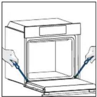 HAIER H6 ID66G3SHTB - OUTSIDE THE OVEN: removal and cleaning the glass door - 1