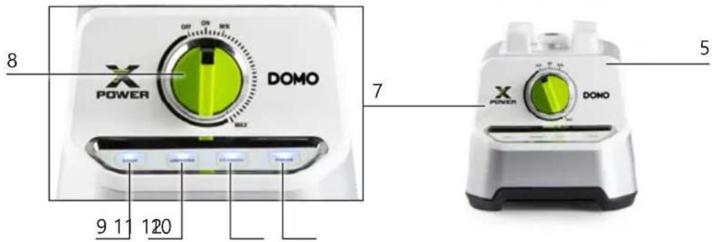 DOMO X-power DO747BL - PARTS - 2