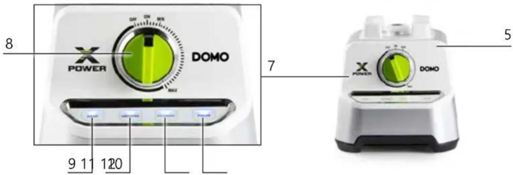 DOMO X-power DO747BL - GARANTIA - 2
