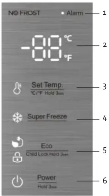 DOMO DO91204F - Touch Screen-Tasten - 1