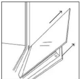 HAIER H6 ID25B3LHTB - OUTSIDE THE OVEN: removal and cleaning the glass door - 4