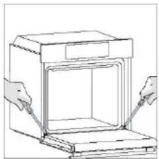 HAIER H6 ID25B3LPTX - EXTERIOR DEL HORNO: retirada y limpieza de la puerta de cristal - 1
