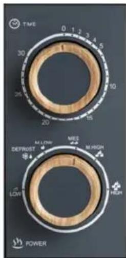TIME 0 1 2 3 4 5 30 1 25 20 15 90 DEFROST M LOW MES M HIGH M LOW M HIGH POWER