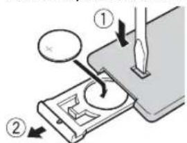 PIONEER MVH-X390BT - Preparing the remote control - 2