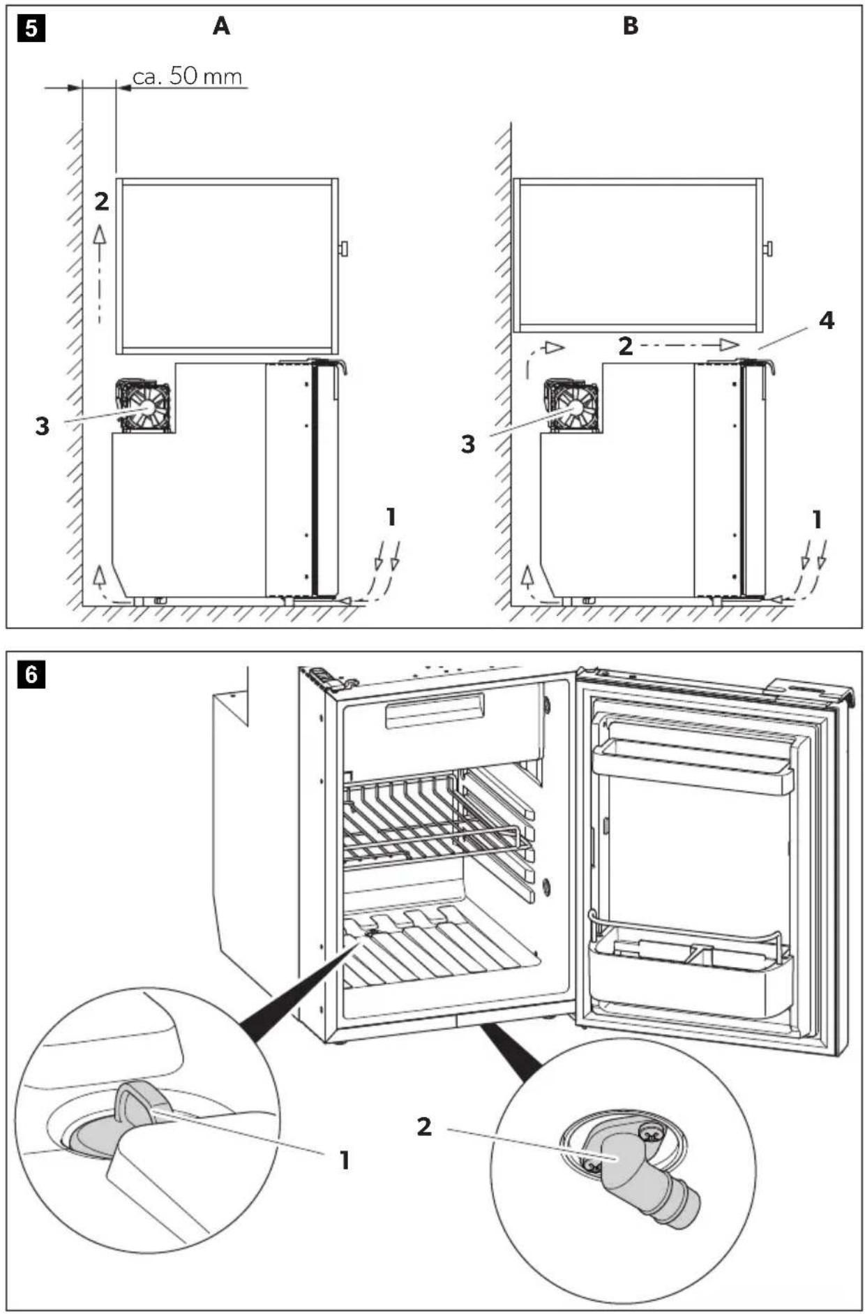 DOMETIC CRE 50E - Compressor refrigerator - 5