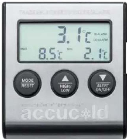 Accucold FS30LMED - Thermometer/alarm (MED models): - 1