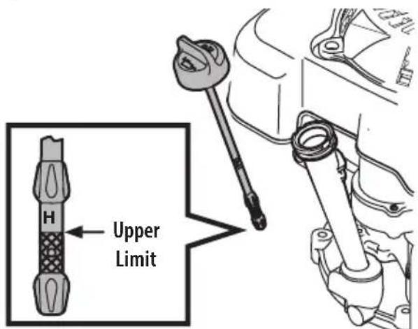 TROY-BILT TB120C - CHECKING OIL LEVEL/ADDING OIL - 1