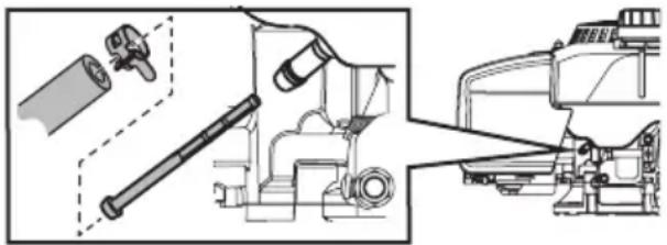 TROY-BILT TB120C - Mantenimiento del Filtro de Combustible - 1
