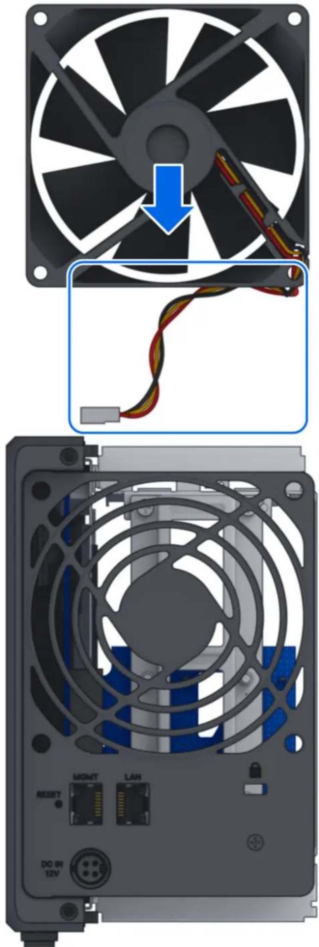 SYNOLOGY DP320 - Pour installer un nouveau ventilateur - 1