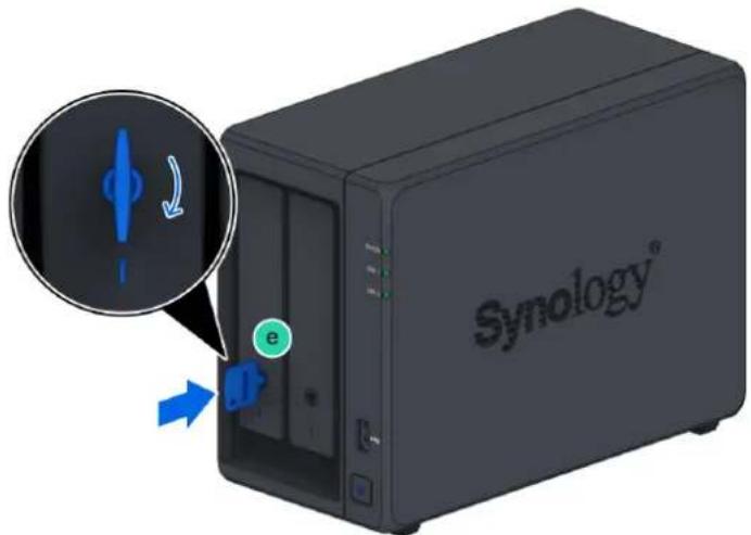 SYNOLOGY DP320 - Installer les disques - 4