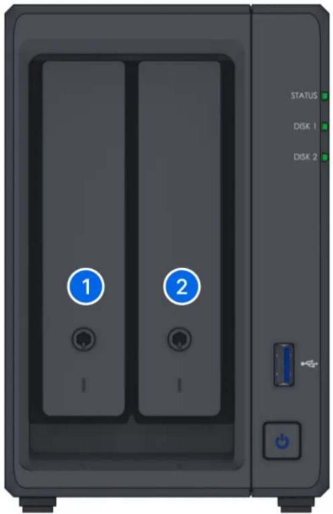 1 2 STATUS DISK 1 DISK 2