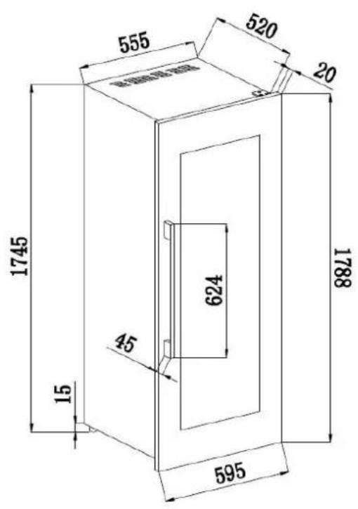 AVINTAGE AVI98AC3ZI - Built-in installation drawing - 2