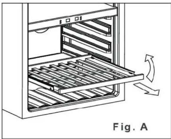 AVINTAGE AVI98AC3ZI - To remove shelves: - 1