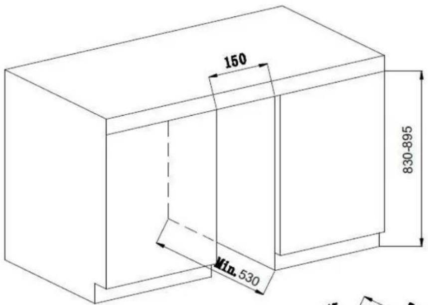 AVINTAGE AVU8TXA - Built-in installation drawings - 1