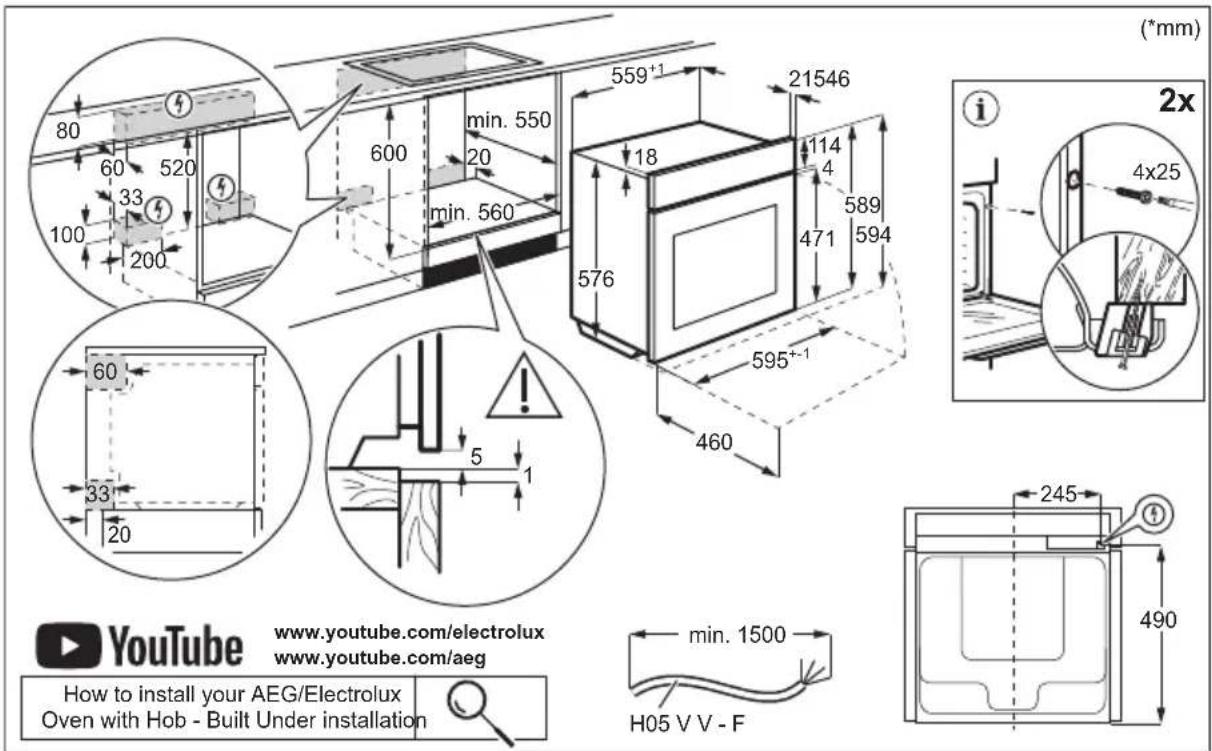 AEG BP9200T - INSTALLATIE / INSTALLATION / INSTALLATION - 1