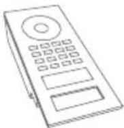 DoorBird D1102V - COMPONENTES\* - 1