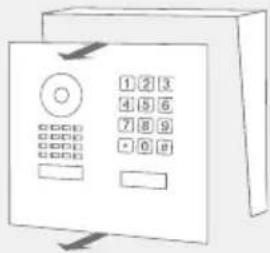 DoorBird D1102V - DISASSEMBLING THE FRONT PANEL - 8