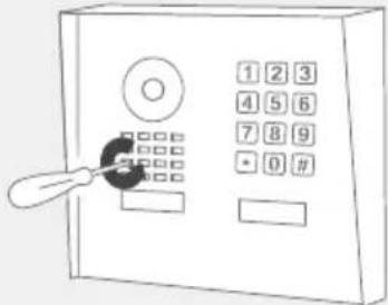 DoorBird D1102V - DISASSEMBLING THE FRONT PANEL - 4