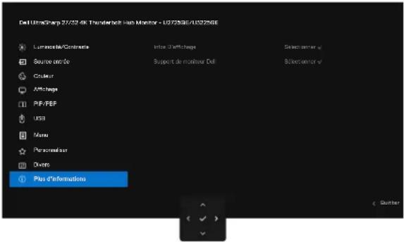 DELL UltraSharp U2725QE - Utilisation du Menu principal - 20
