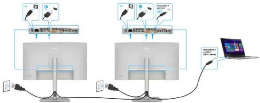 DELL UltraSharp U2725QE - Branchement du câble HDMI (optionnel) - 7