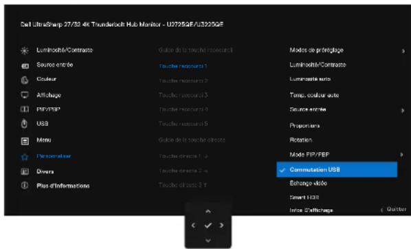 DELL UltraSharp U2725QE - Configuration du commutateur USB KVM - 2