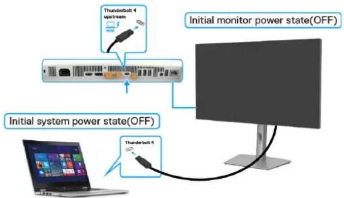 DELL UltraSharp U2725QE - Connexion du moniteur avec DPBS pour la première fois - 1