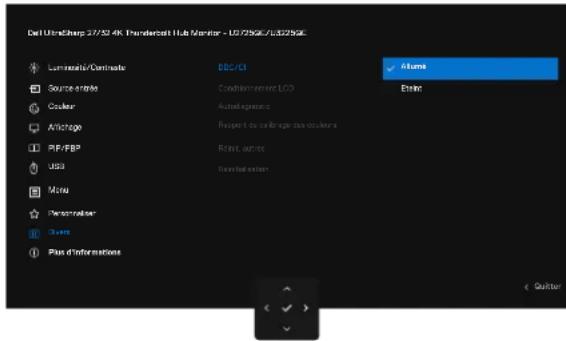 DELL UltraSharp U2725QE - Utilisation du Menu principal - 18