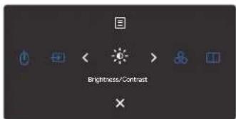 DELL UltraSharp U2725QE - Utilisation du lanceur de menu - 1
