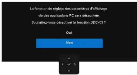 DELL UltraSharp U2725QE - Messages d'avertissement de l'OSD - 2