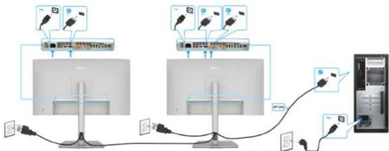 DELL UltraSharp U2725QE - Branchement du câble HDMI (optionnel) - 3