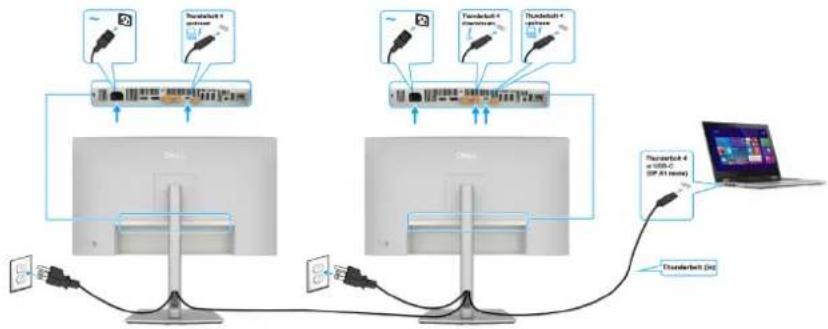 DELL UltraSharp U2725QE - Branchement du câble HDMI (optionnel) - 6