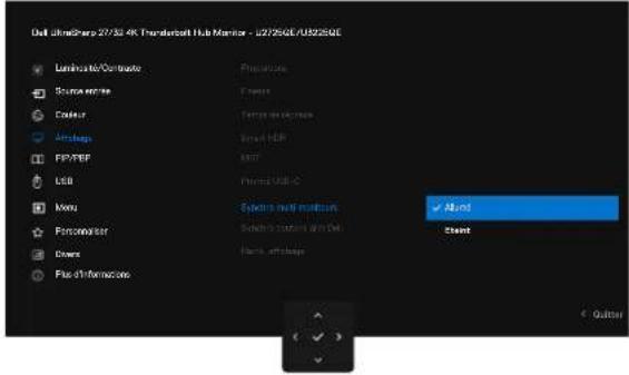 DELL UltraSharp U2725QE - Configuration de la synchro multi-moniteurs (MMS) - 1