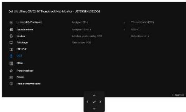 DELL UltraSharp U2725QE - Configuration du commutateur USB KVM - 6