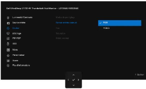 DELL UltraSharp U2725QE - Utilisation du Menu principal - 6