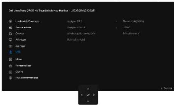 DELL UltraSharp U2725QE - Configuration du commutateur USB KVM - 4